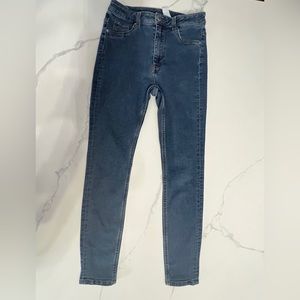 H&M high waist denim jeggings size 6